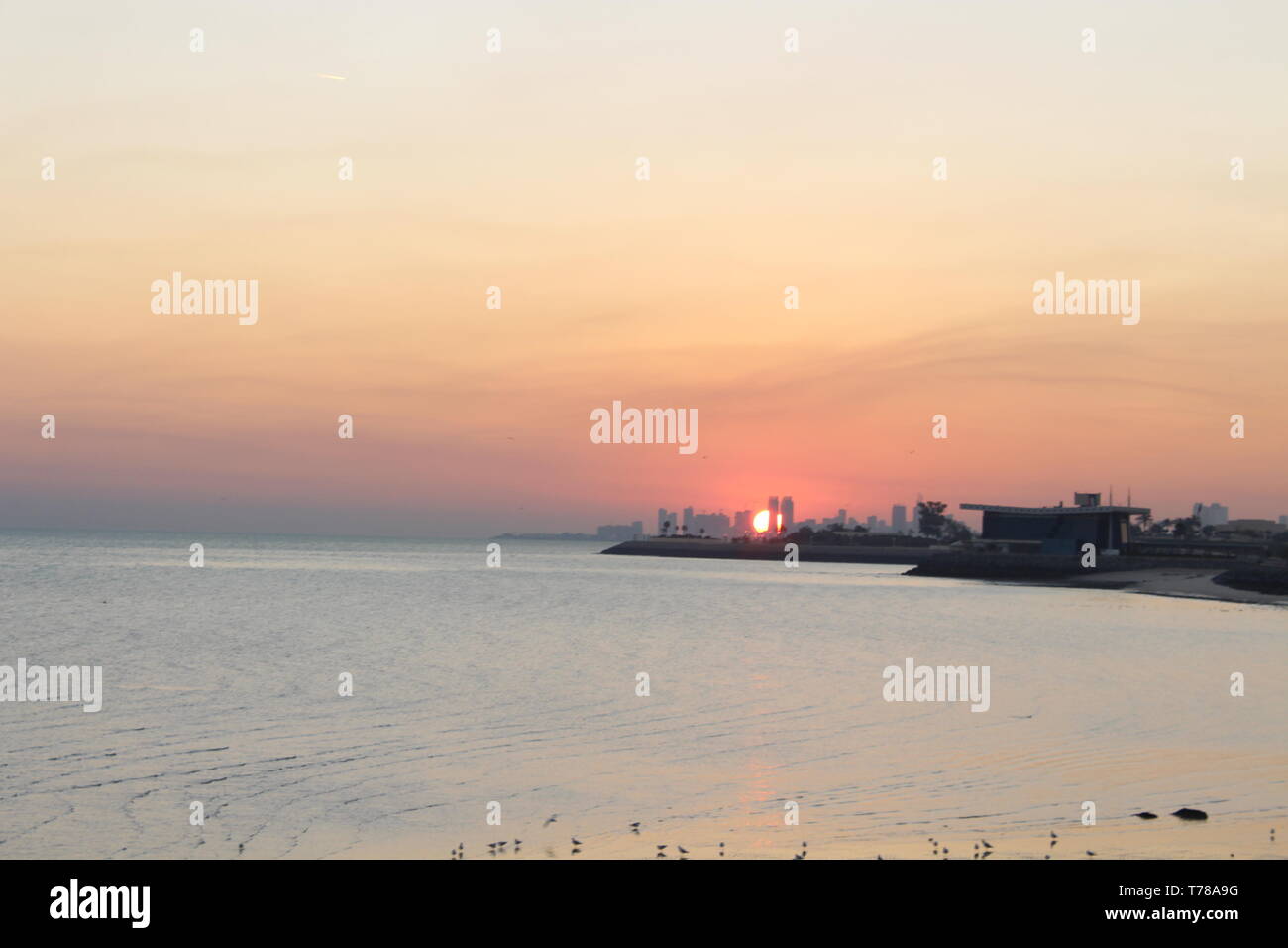 Die aufgehende Sonne Stockfoto