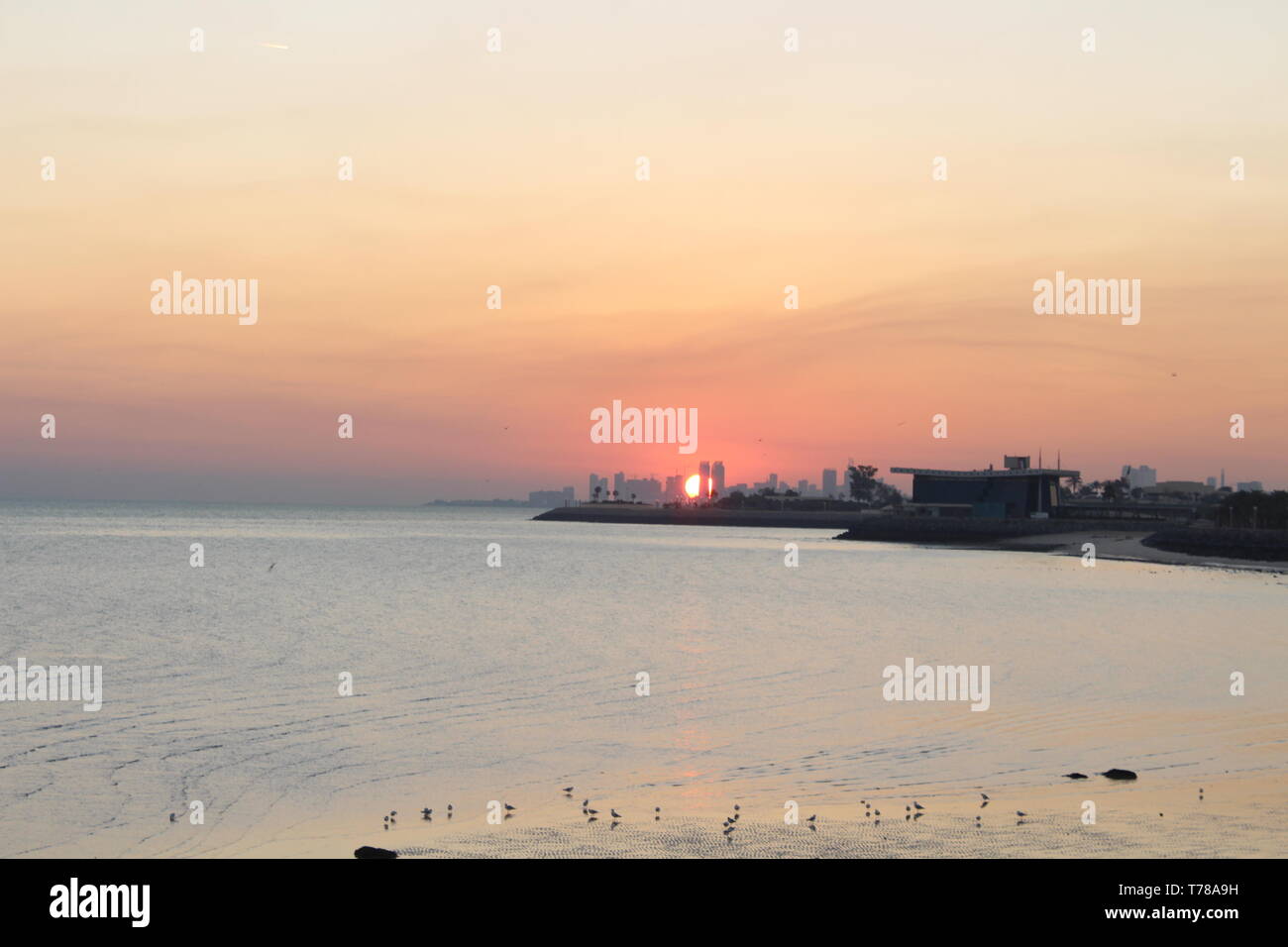 Die aufgehende Sonne Stockfoto