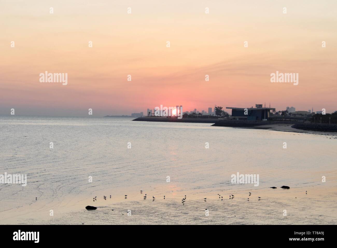 Die aufgehende Sonne Stockfoto
