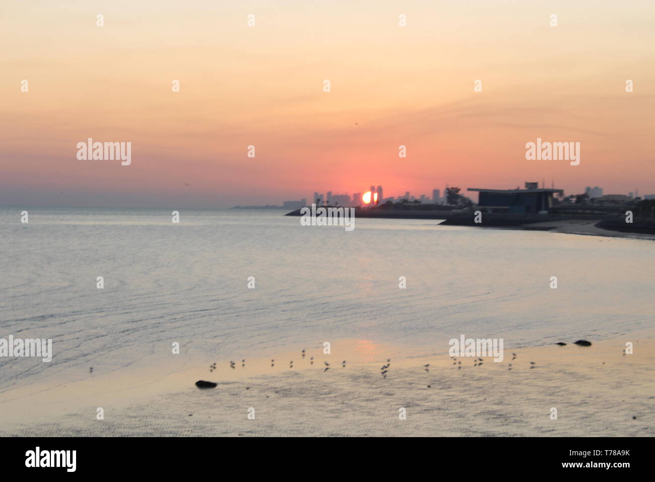 Die aufgehende Sonne Stockfoto