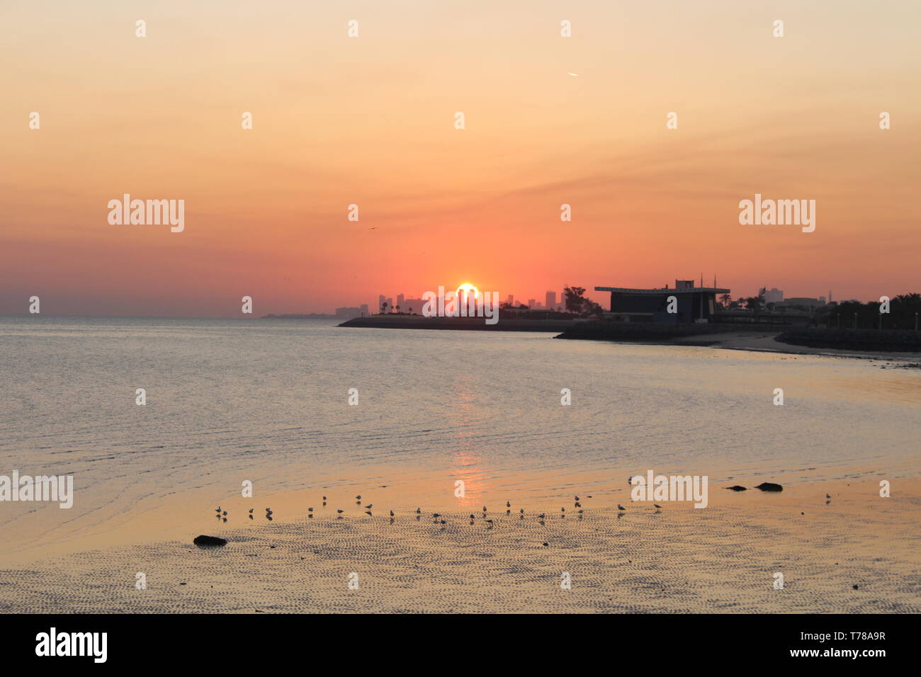 Die aufgehende Sonne Stockfoto