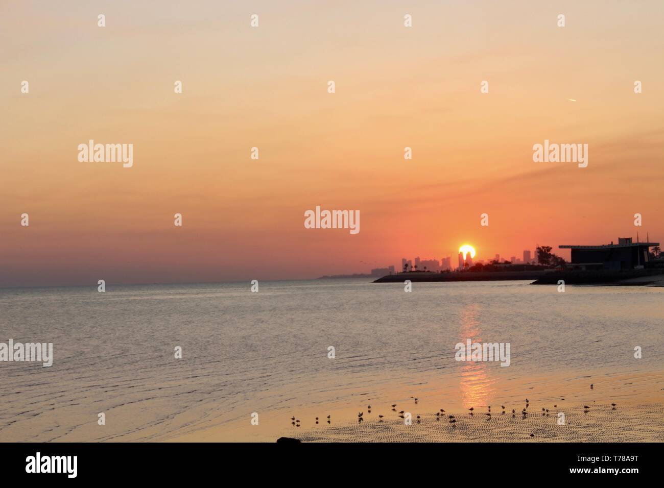 Die aufgehende Sonne Stockfoto