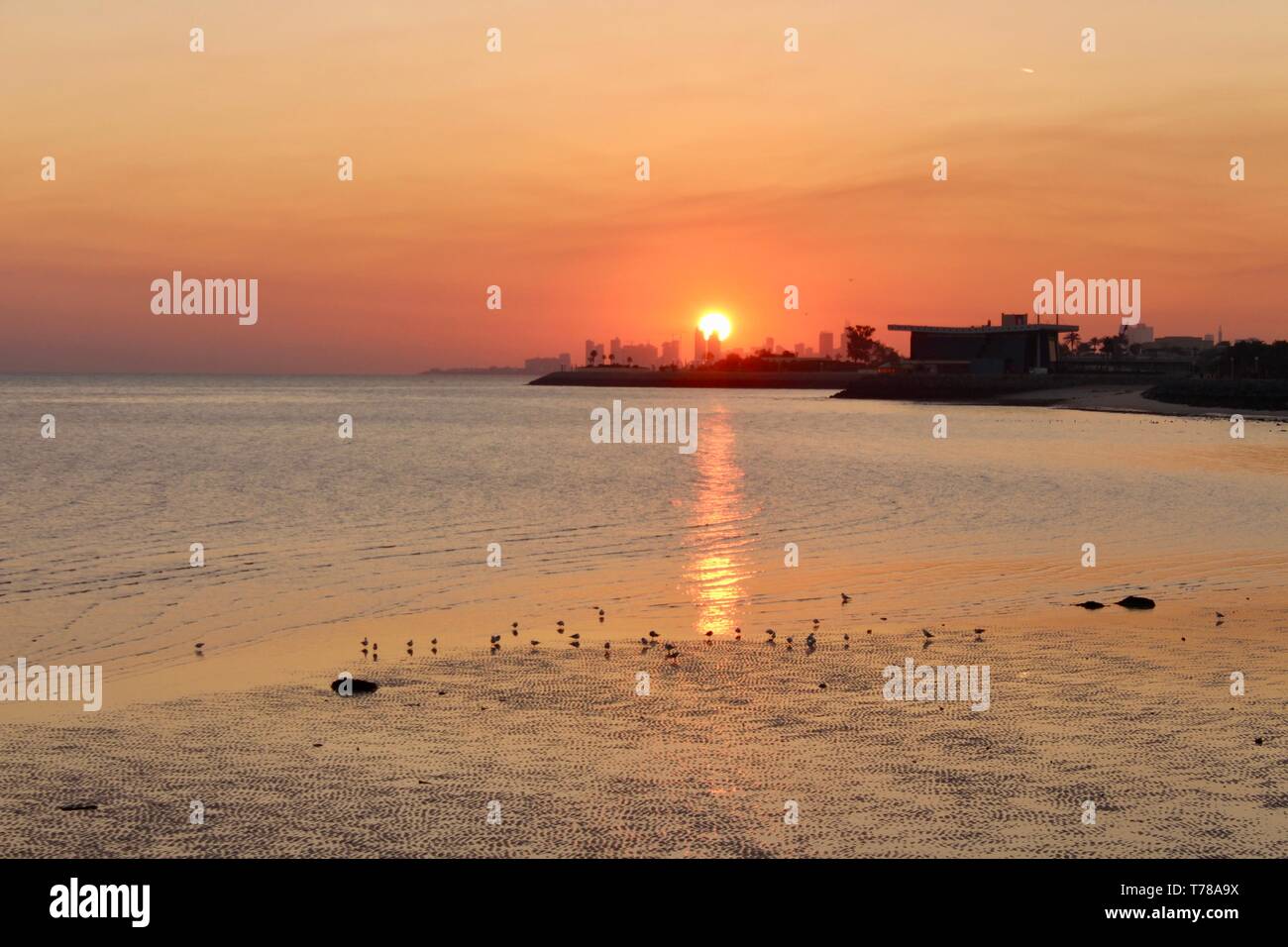 Die aufgehende Sonne Stockfoto