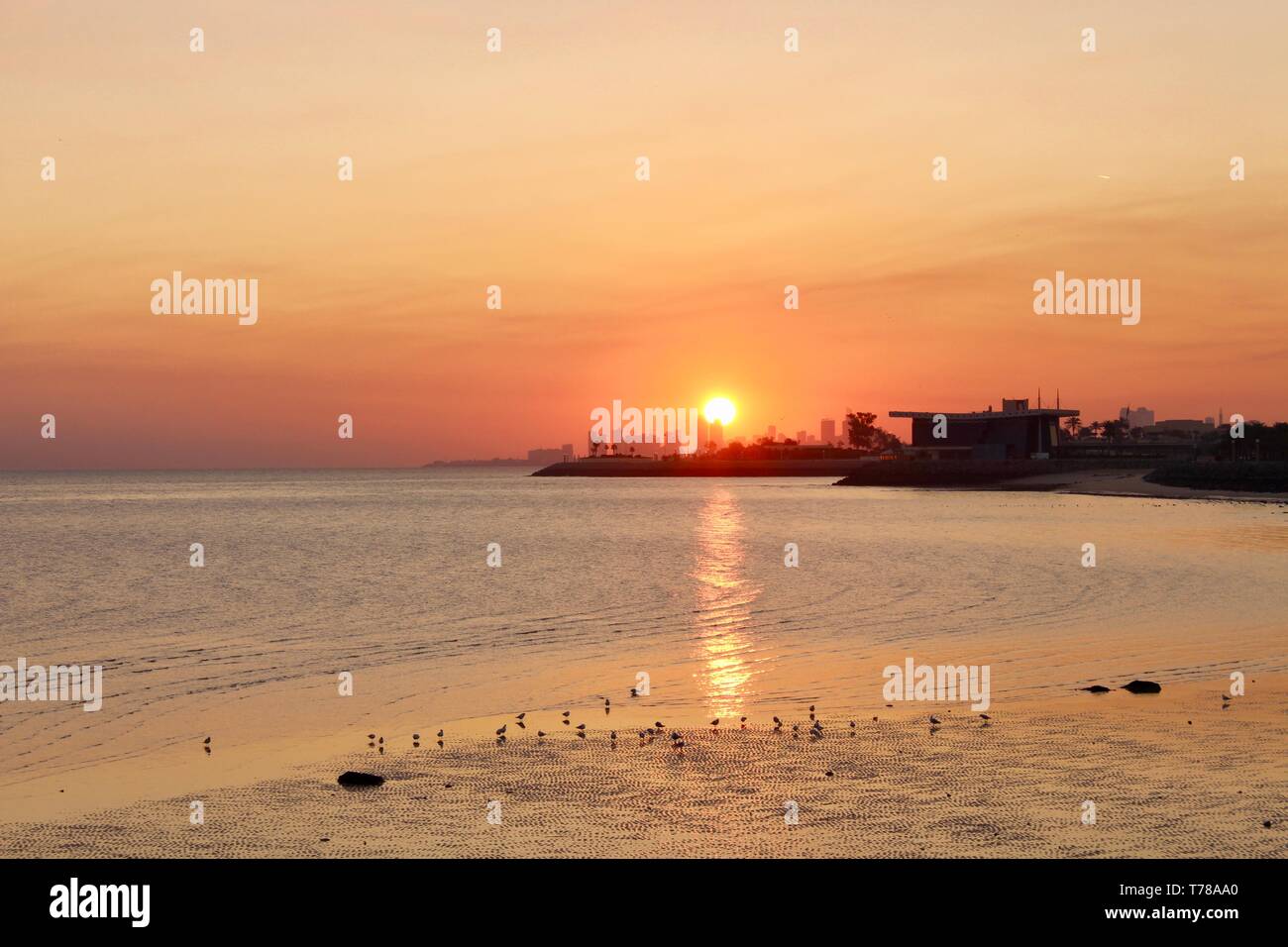Die aufgehende Sonne Stockfoto