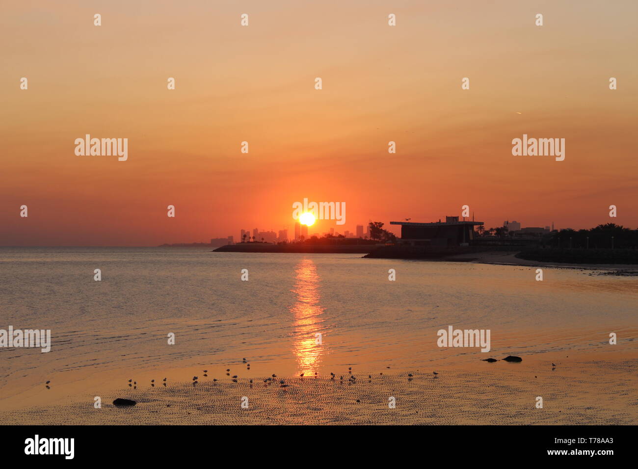 Die aufgehende Sonne Stockfoto