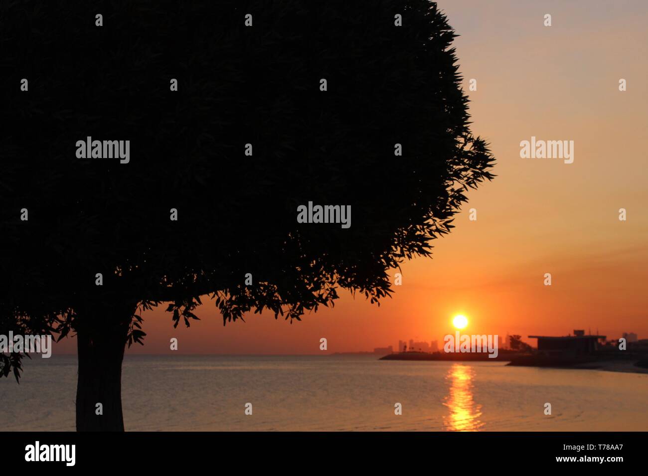 Die aufgehende Sonne Stockfoto