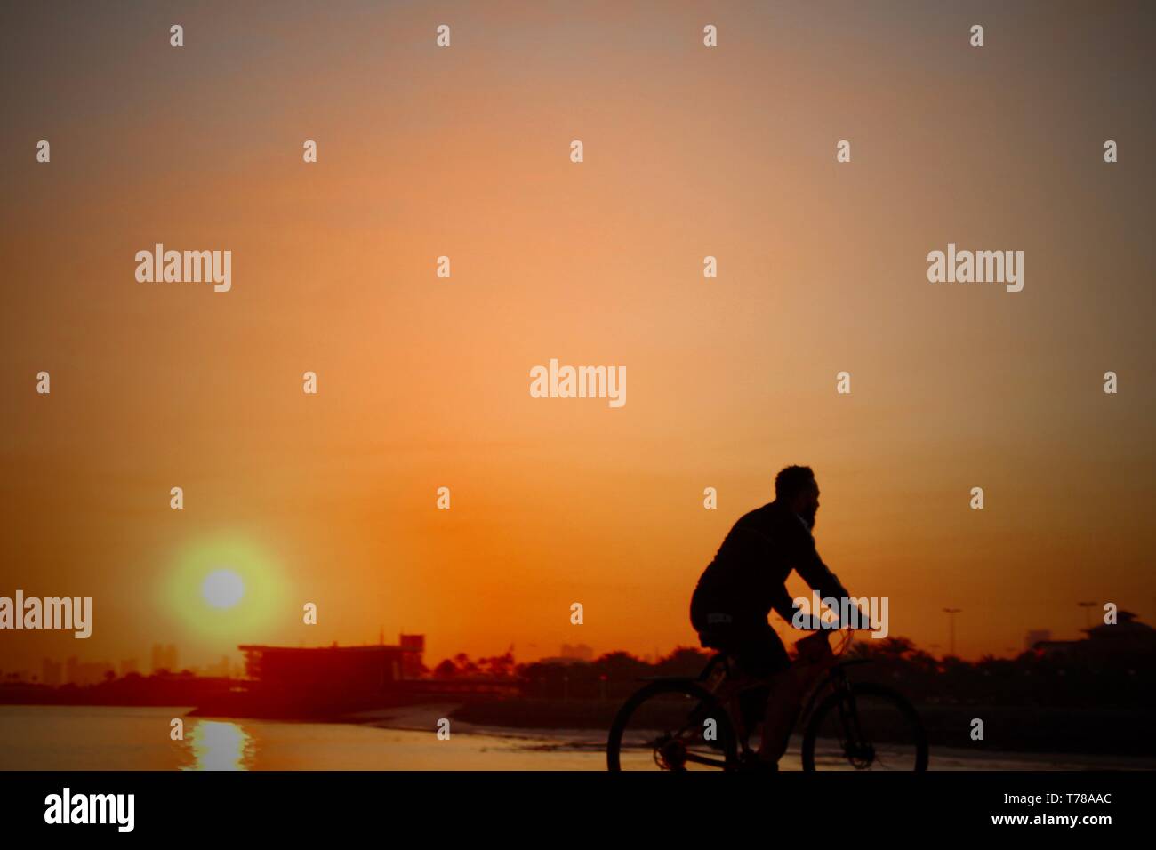 Die aufgehende Sonne Stockfoto