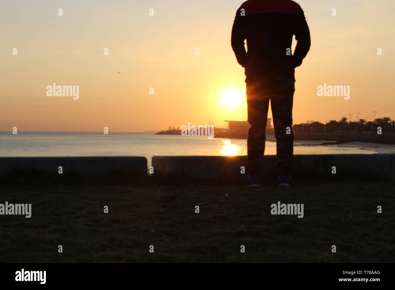 Die aufgehende Sonne Stockfoto