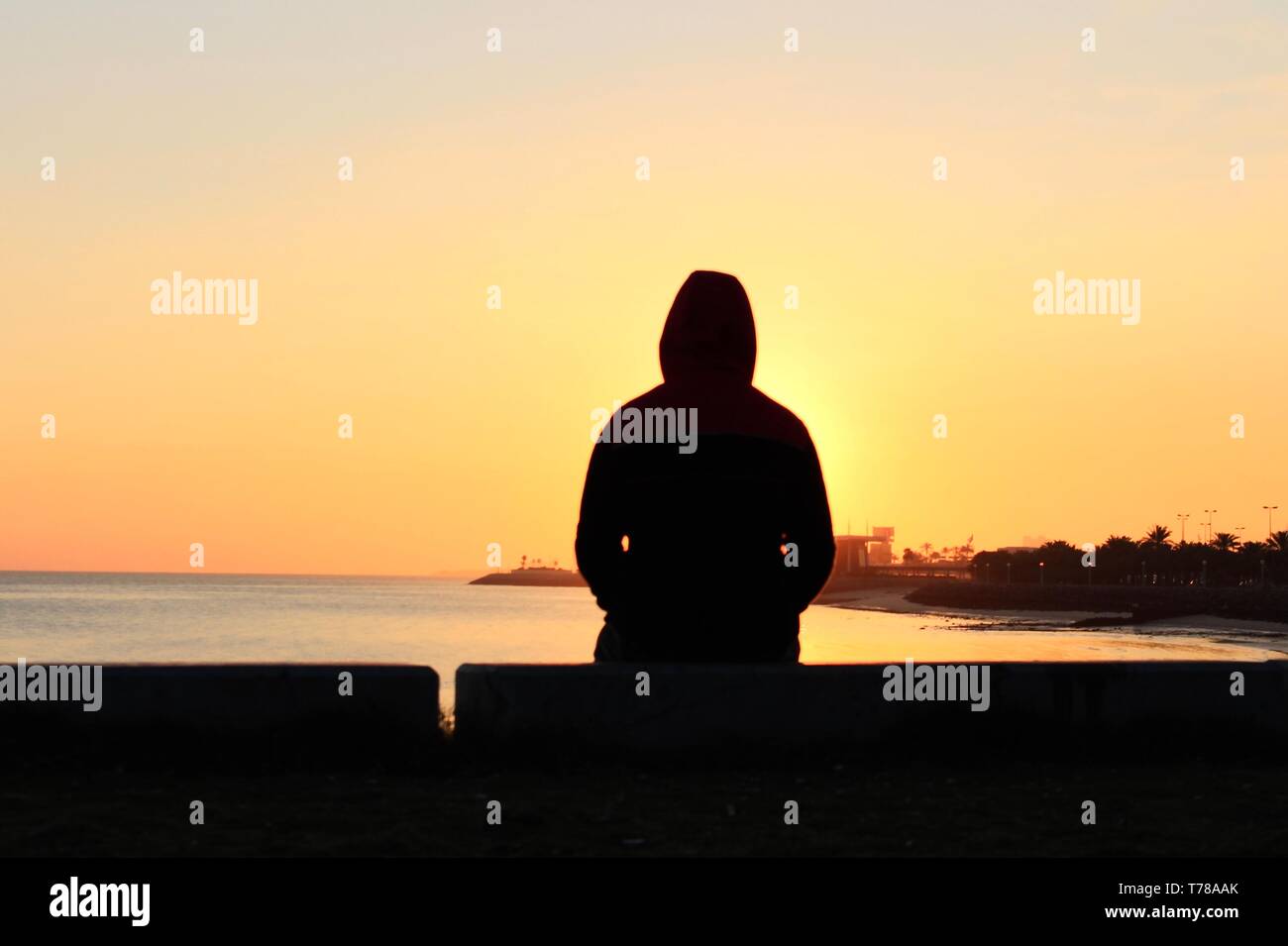 Die aufgehende Sonne Stockfoto