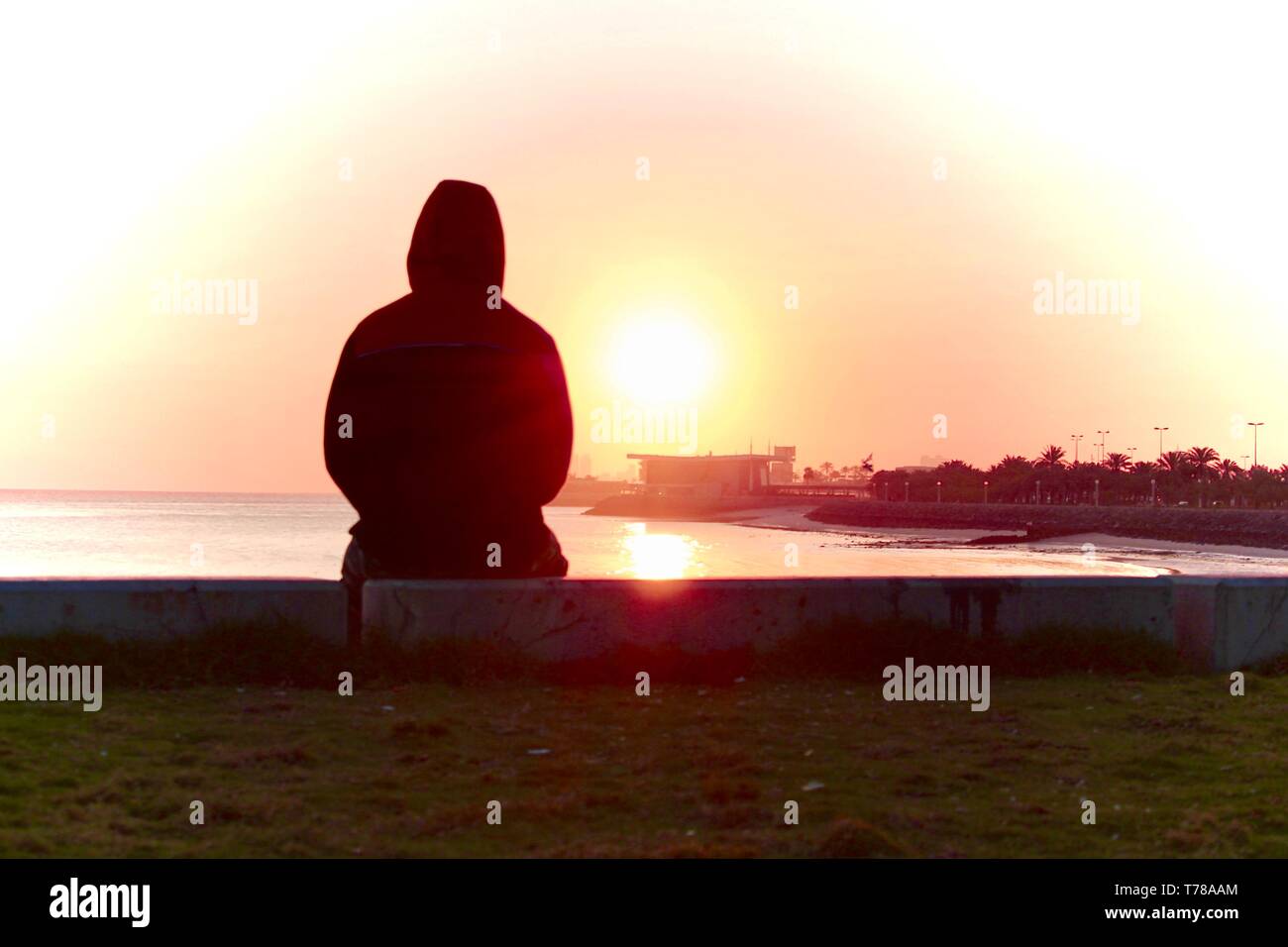Die aufgehende Sonne Stockfoto