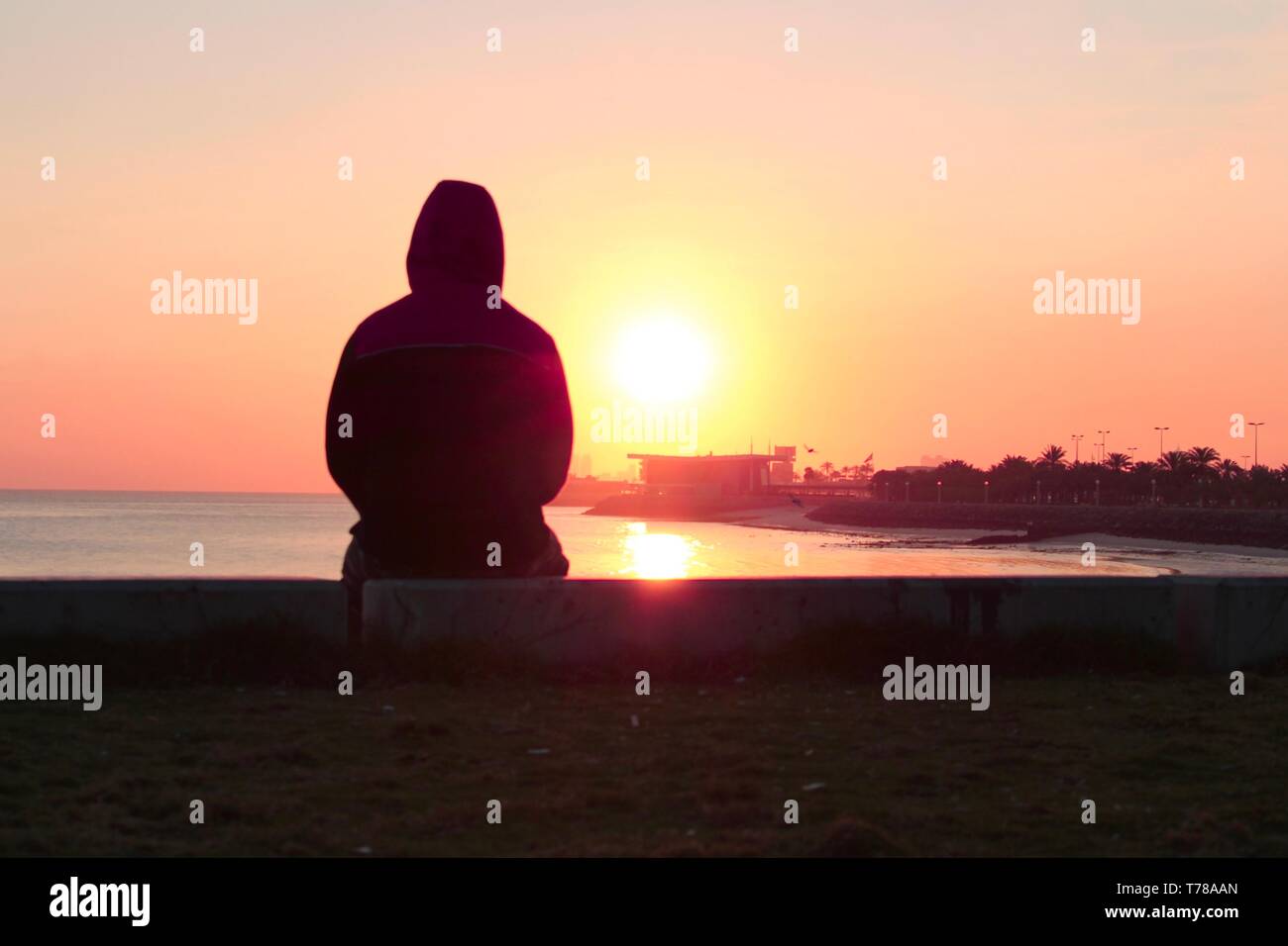 Die aufgehende Sonne Stockfoto