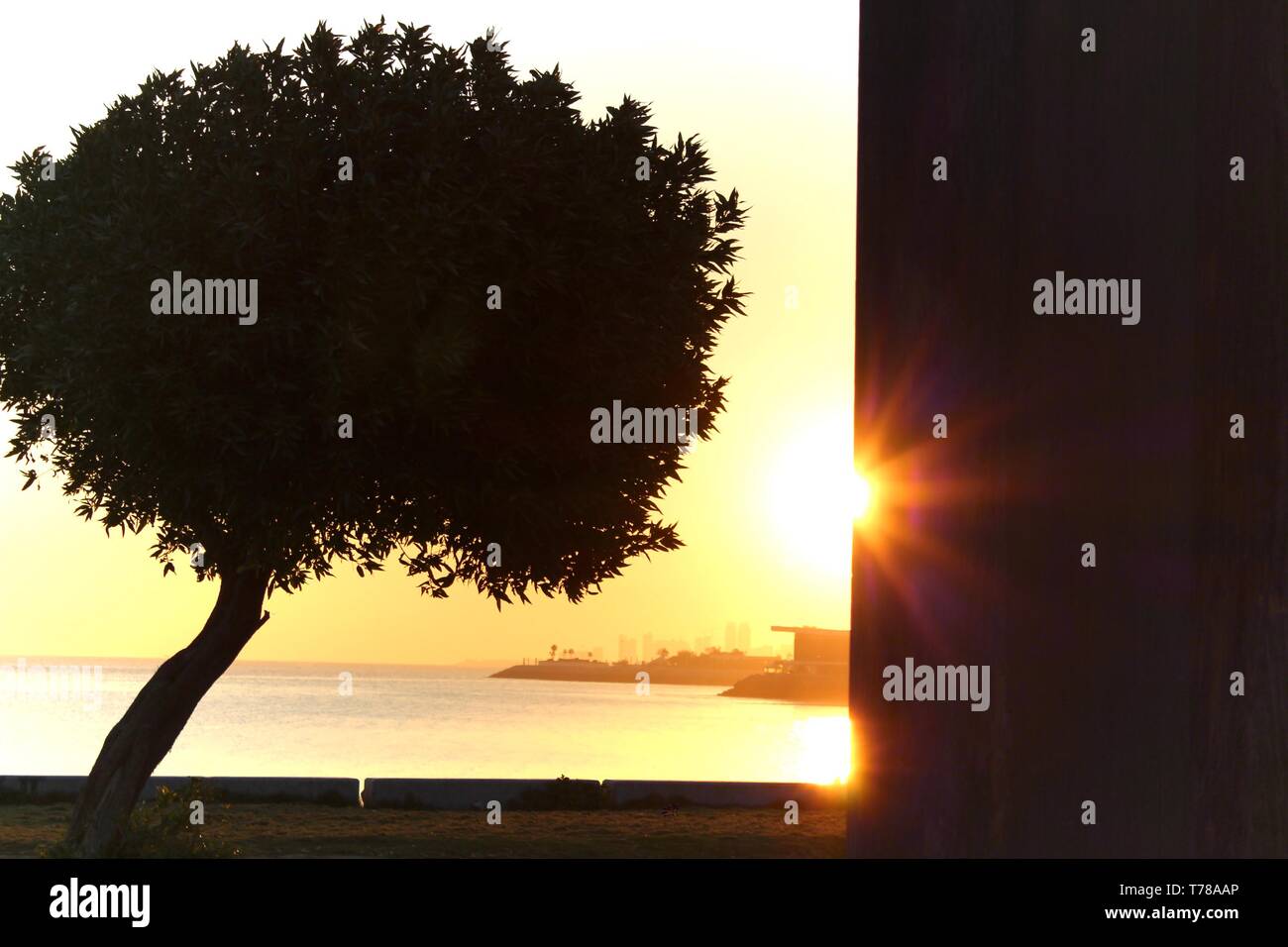 Die aufgehende Sonne Stockfoto