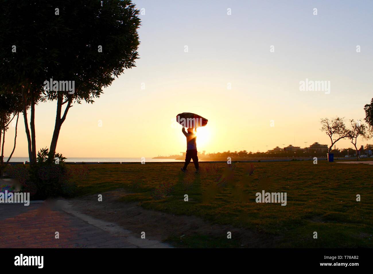 Die aufgehende Sonne Stockfoto