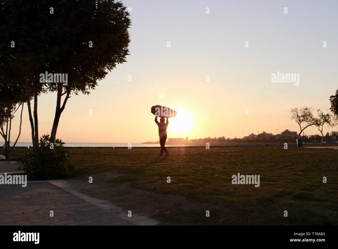 Die aufgehende Sonne Stockfoto