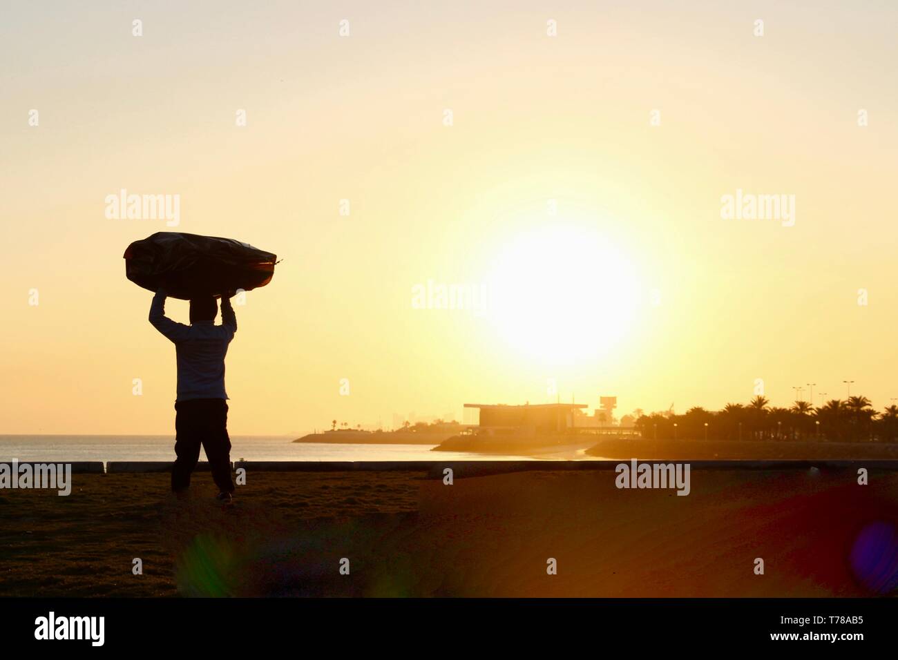 Die aufgehende Sonne Stockfoto