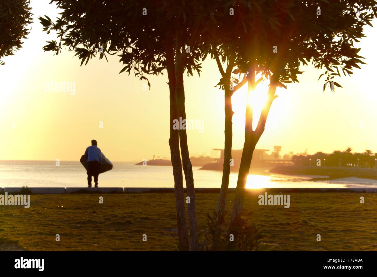 Die aufgehende Sonne Stockfoto