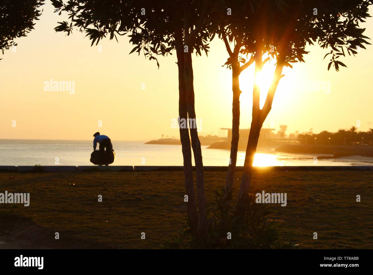 Die aufgehende Sonne Stockfoto