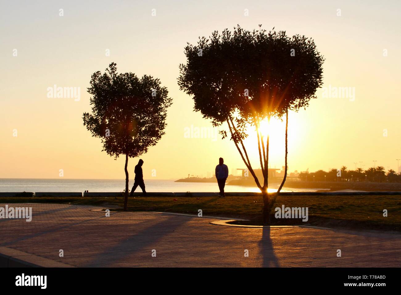 Die aufgehende Sonne Stockfoto