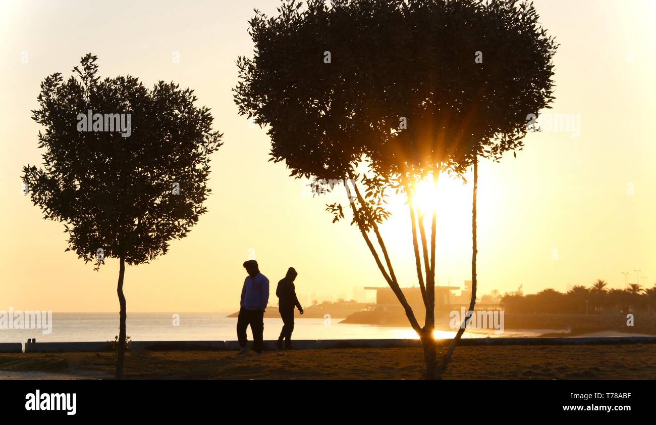 Die aufgehende Sonne Stockfoto