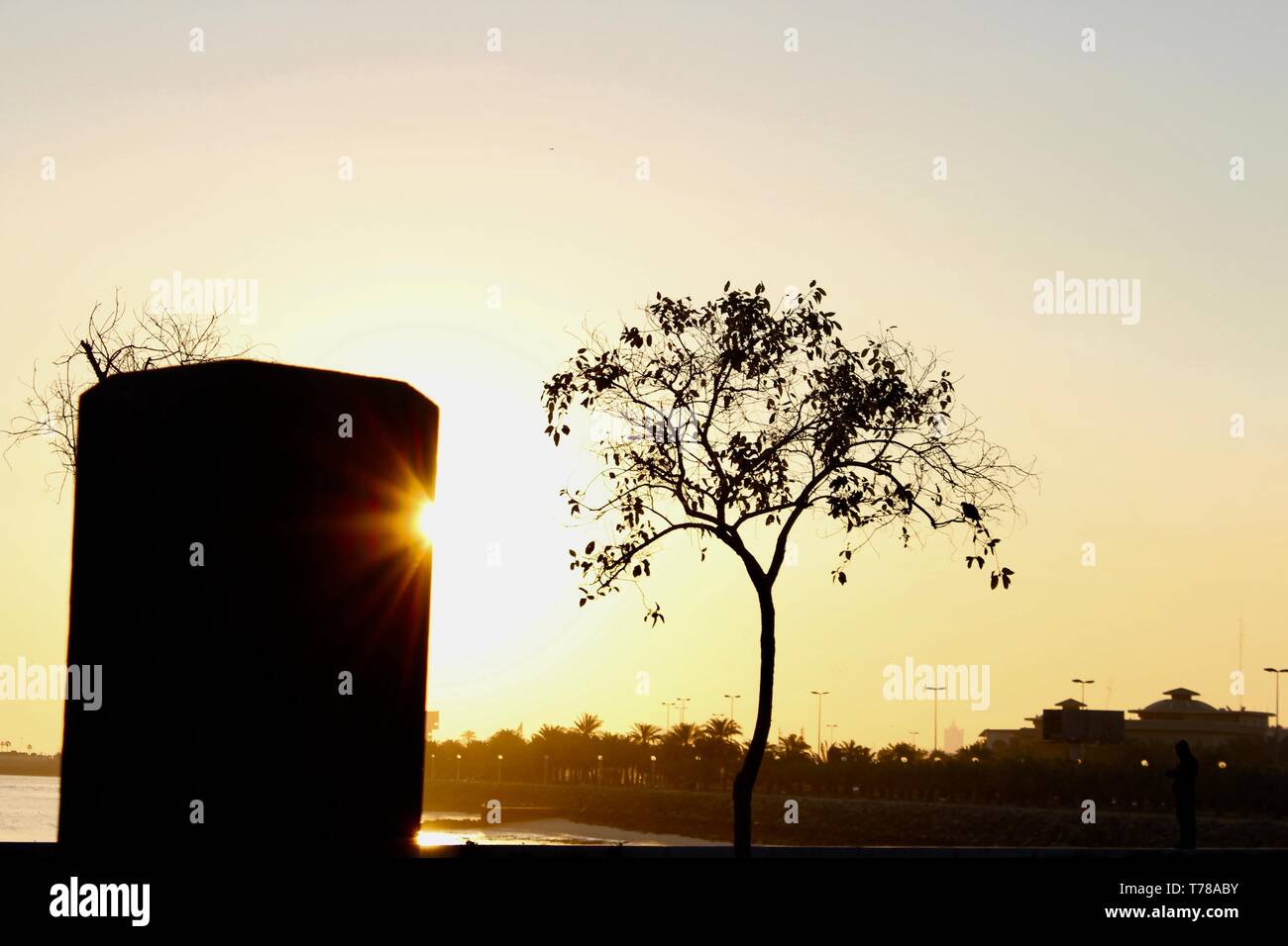 Die aufgehende Sonne Stockfoto