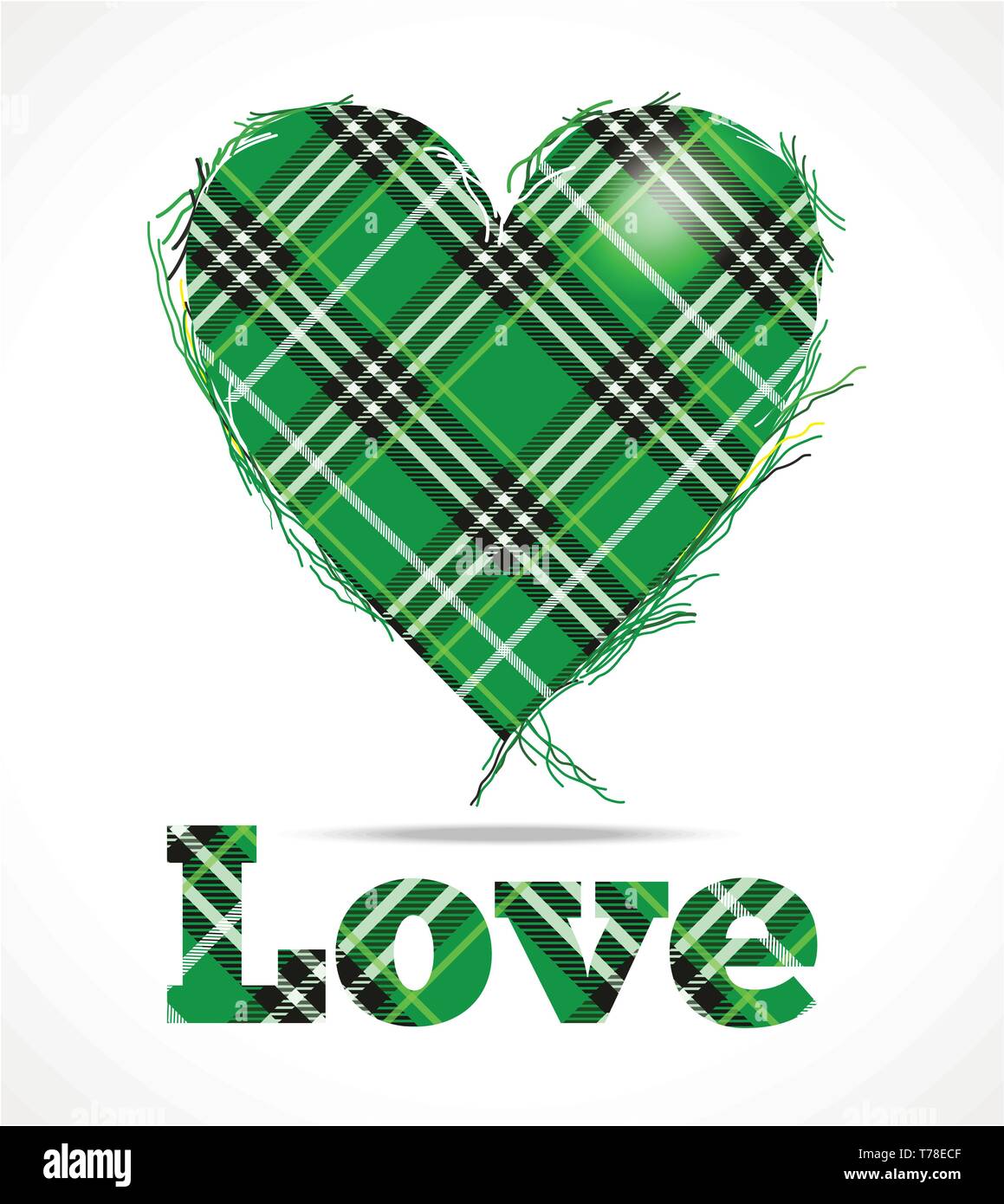 Grüne Liebe Stock Vektor