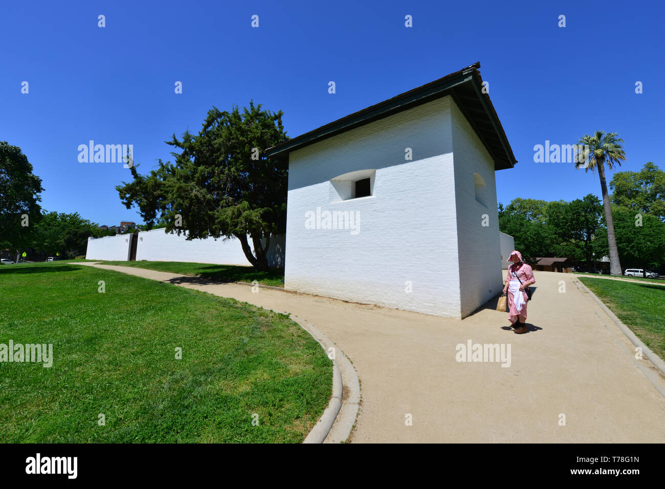 Sutters Fort in Sacramento Stockfoto