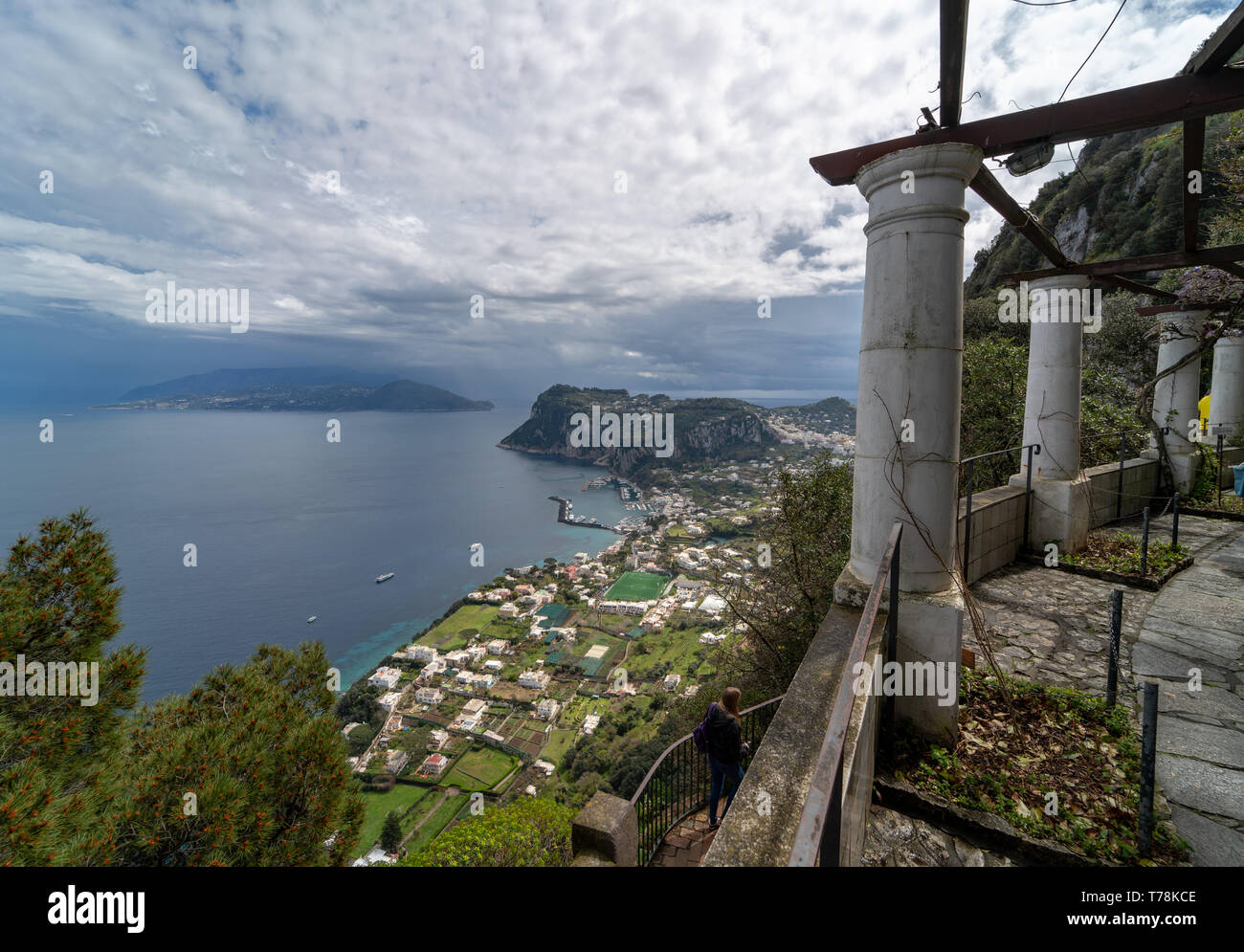 Villa Axel Munthe, Capri Stockfoto