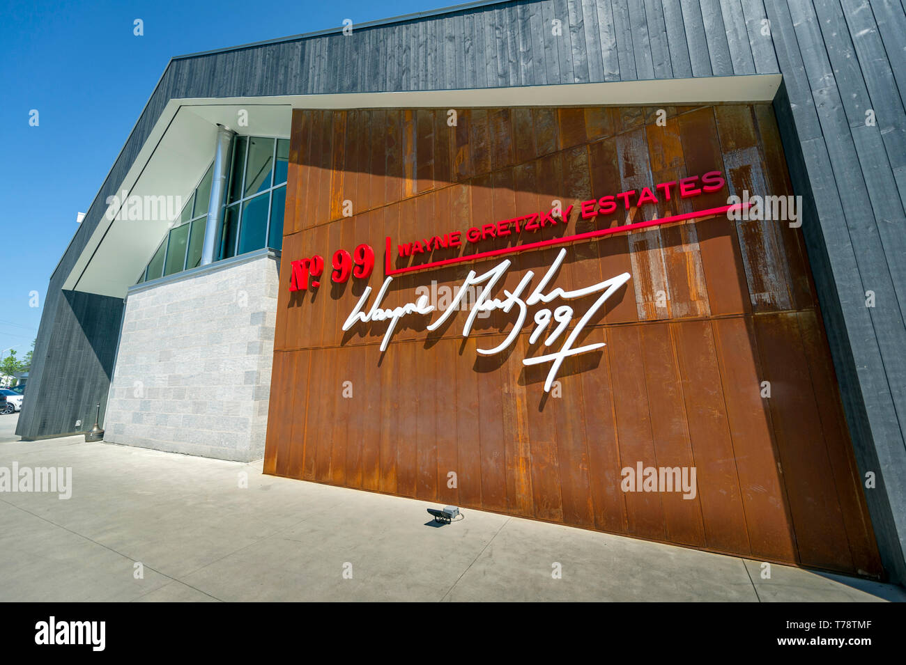 Wayne Gretzky Winery namens Nr. 99 in Niagara-on-the-Lake, Ontario Stockfoto