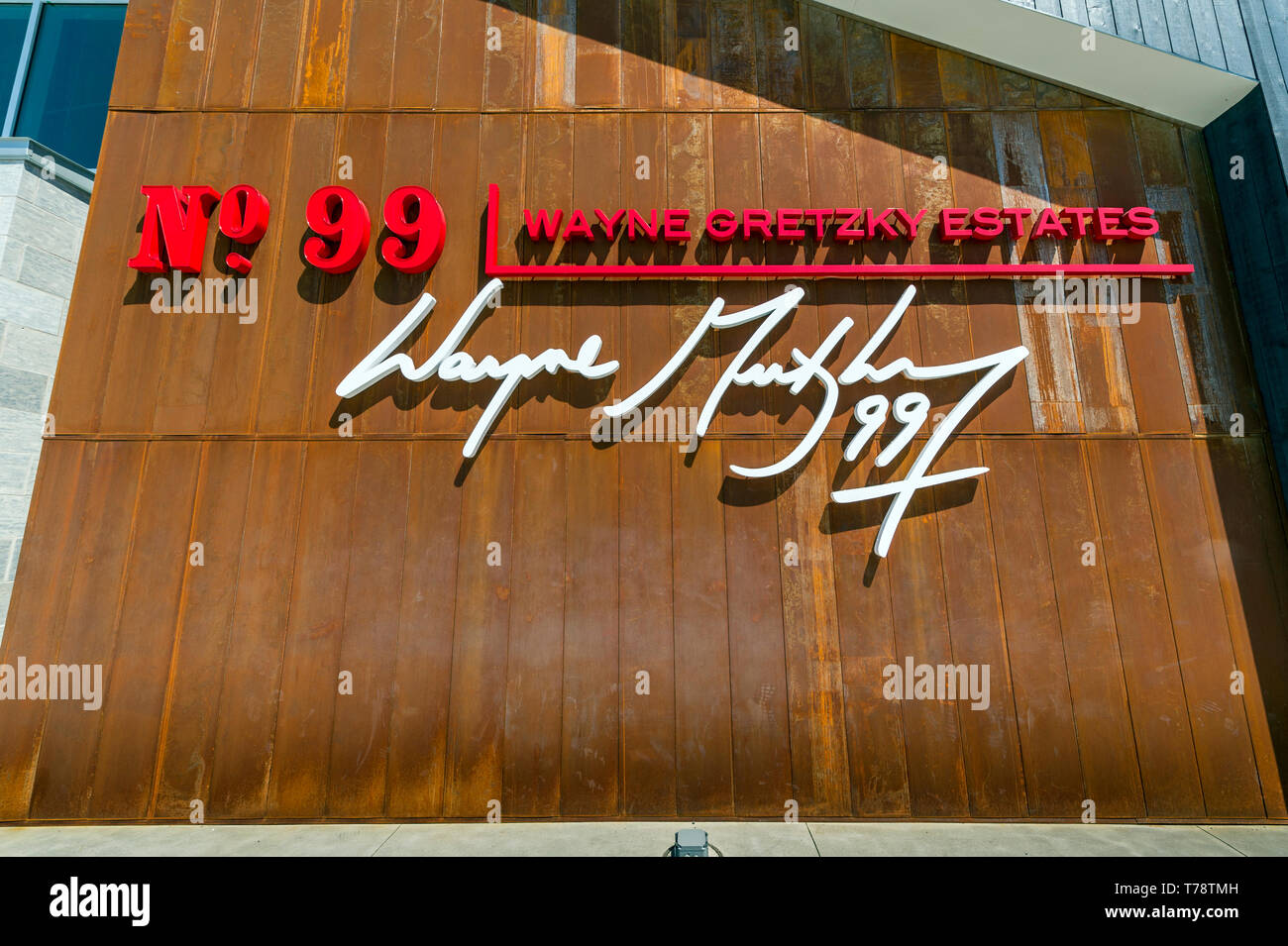Wayne Gretzky Winery namens Nr. 99 in Niagara-on-the-Lake, Ontario Stockfoto