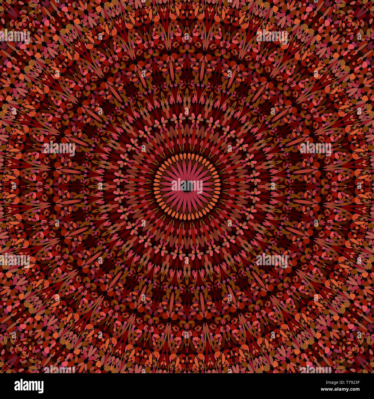 Farbenfrohe abstrakte Kies verzierten Mandala Muster Hintergrund Stock Vektor