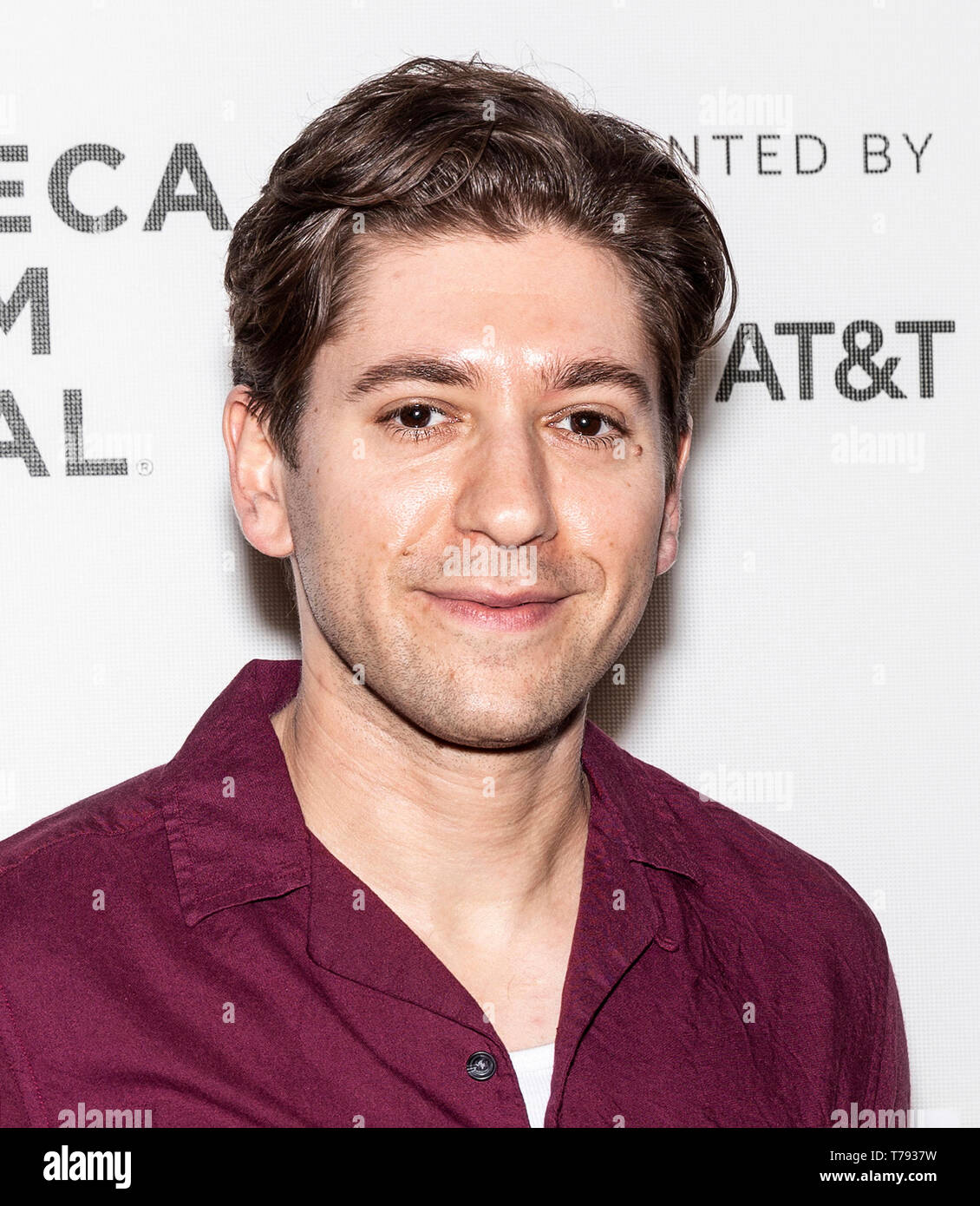 New York, NY - Mai 04, 2019: Michael Zegen besucht 'Gestern' Closing Night Gala Film während der 2019 Tribeca Film Festival in der SVA Theater Stockfoto