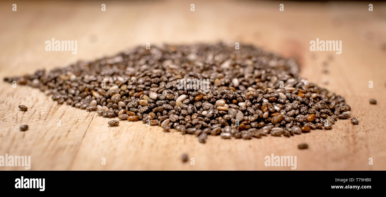 Bilder von Chia Samen Stockfoto