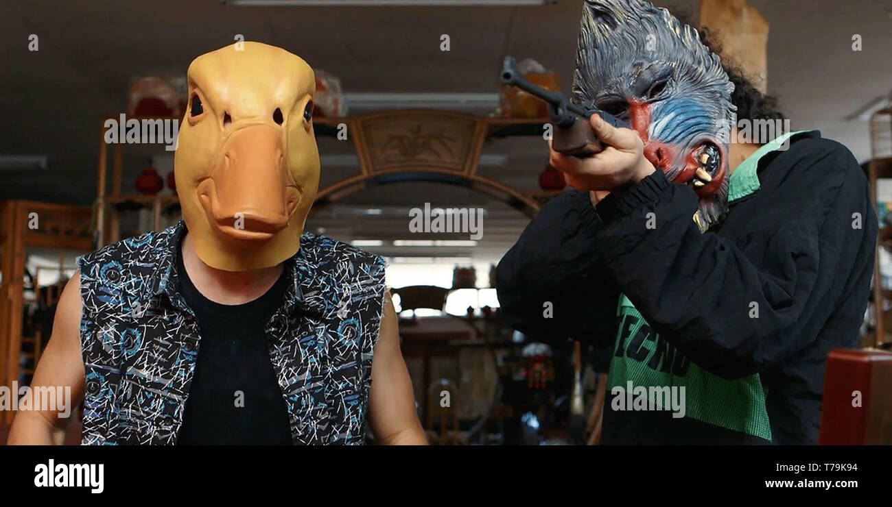 Mega Time Squad ist eine bevorstehende 2019 Film unter der Regie von Tim van Dammen. Dieses Foto ist nur für den redaktionellen Gebrauch bestimmt und unterliegen dem Copyright der Film Company und/oder der bezeichneten Fotograf durch den Film oder die Produktion Firma zugewiesen. Stockfoto