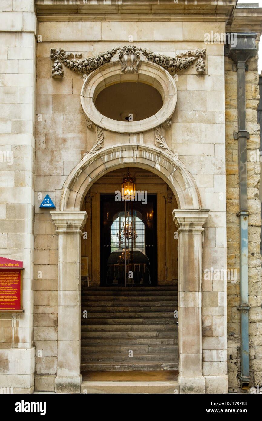 Pfarrkirche St. Stephen Walbrook, 39 Walbrook, London Stockfoto