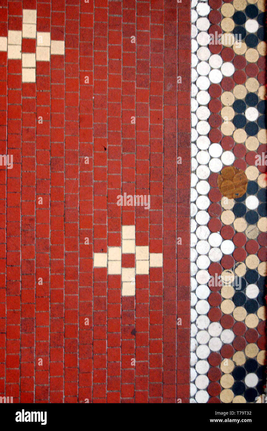 Mosaik Fliesen Bermuda Stockfoto