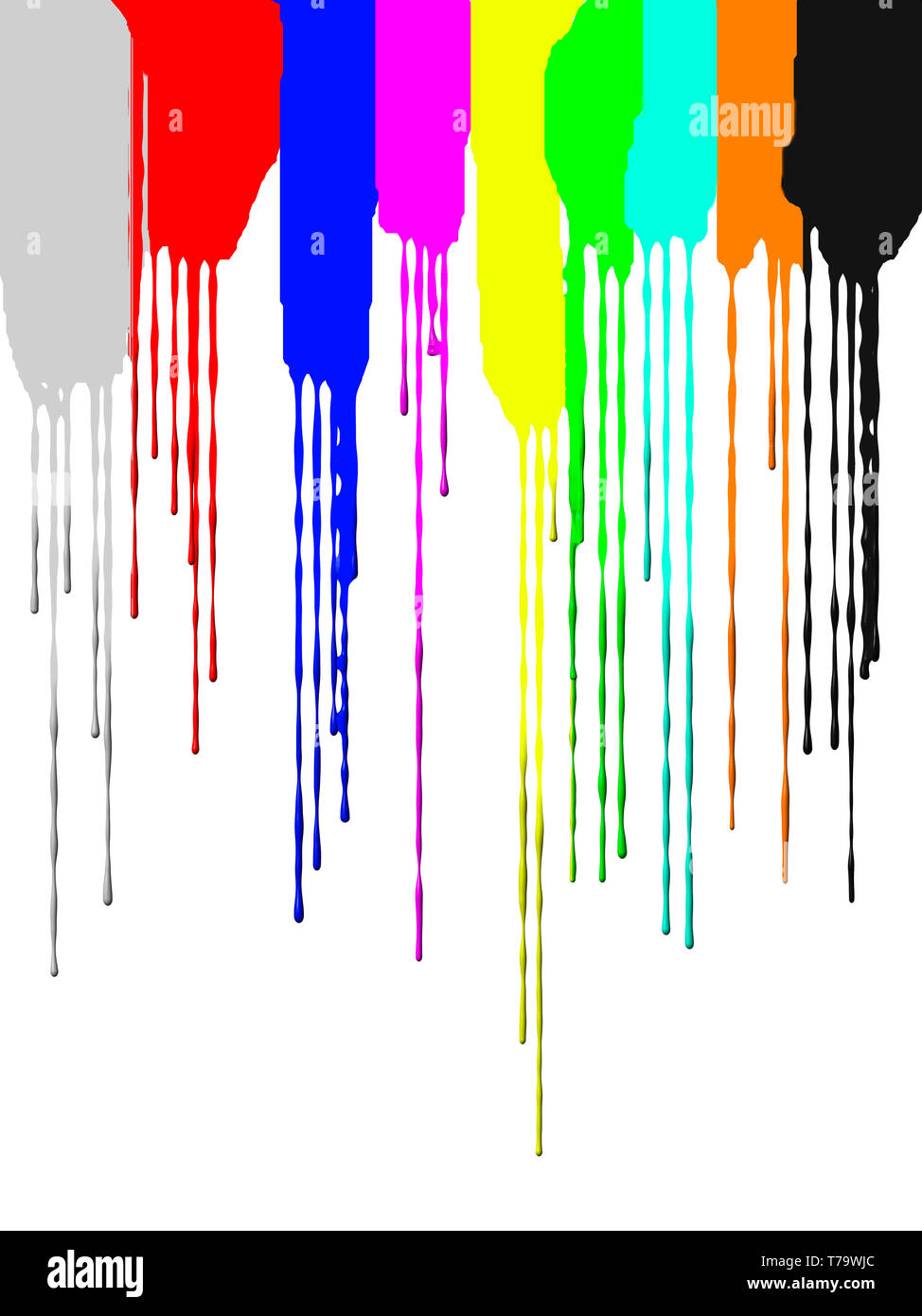 Der Fluss der Farbe Stockfoto