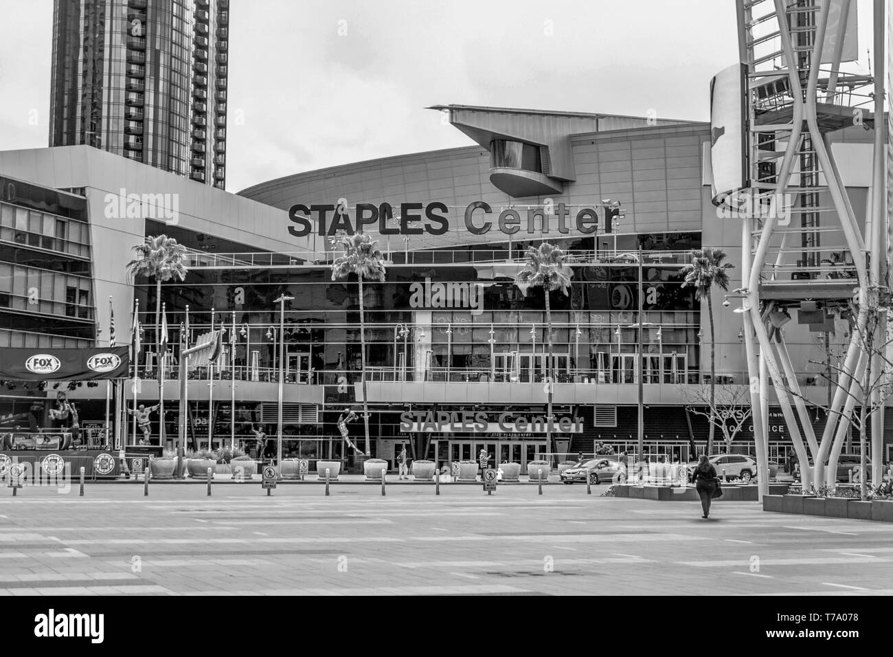 Staples Center in der Innenstadt von Los Angeles - Kalifornien, USA - 18. MÄRZ 2019 Stockfoto