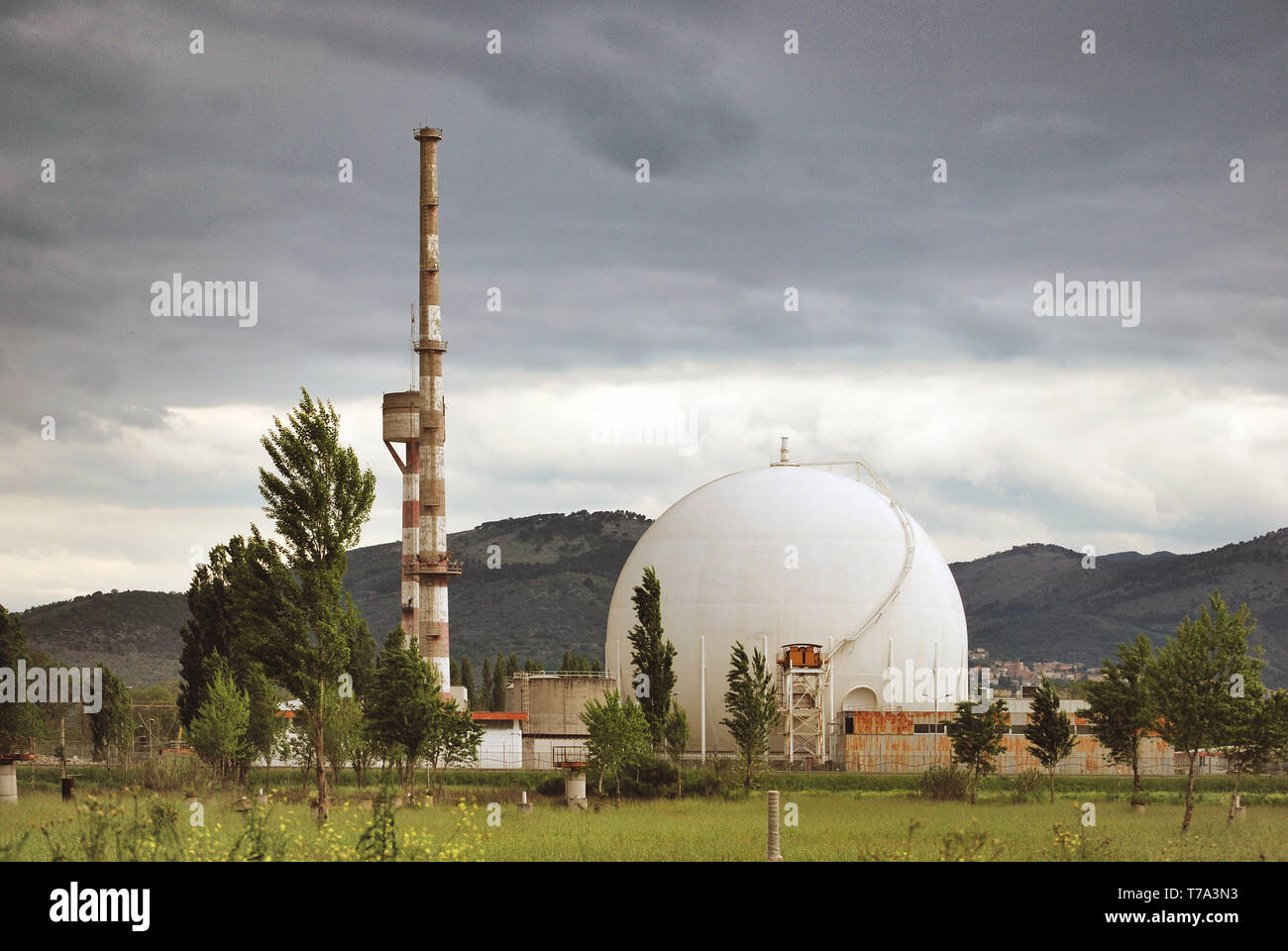 Garigliano Kernkraftwerk Stockfoto
