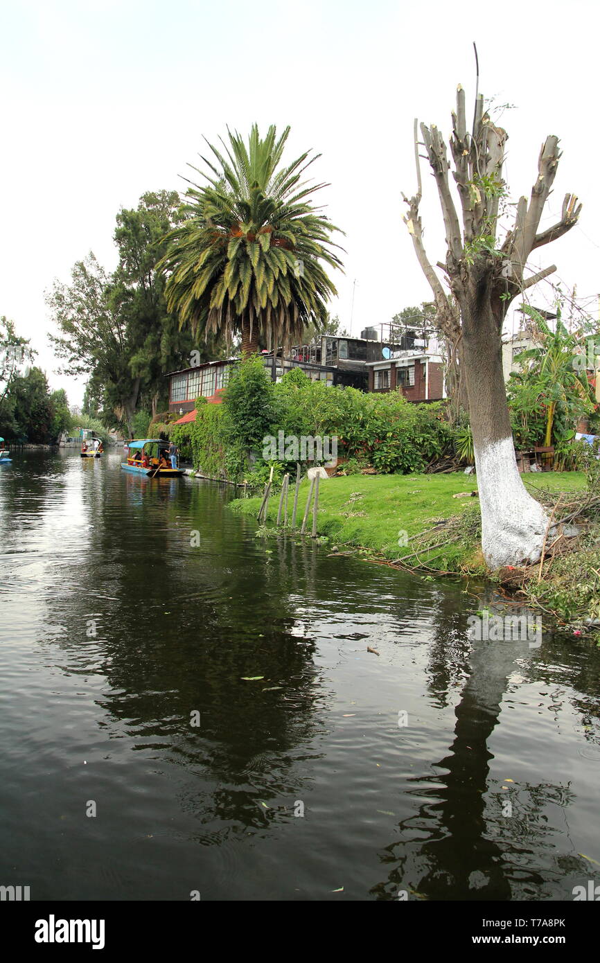 Stadtteil Xochimilco in Mexiko Stadt. Stockfoto