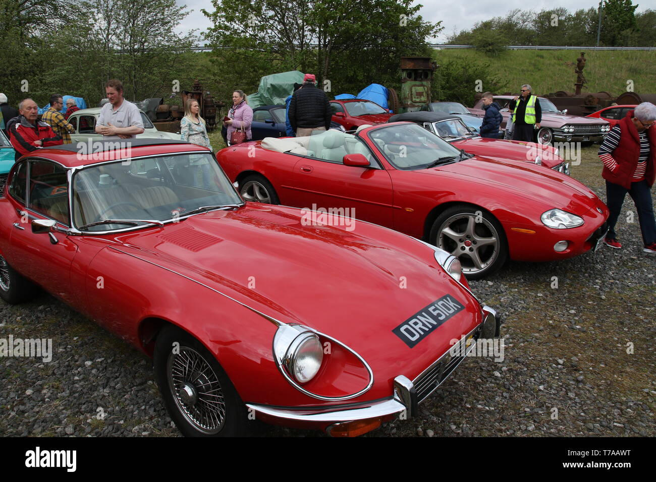 Elland Mühle Rochdale Lancashire May Bank Holiday 2019 Oldtimer Show Stockfoto