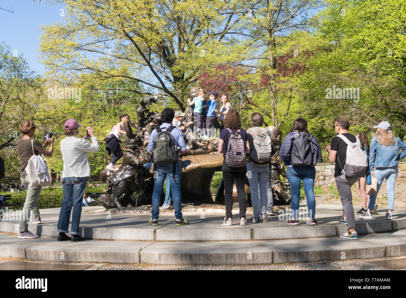 Central Park im Frühling sehr beliebt ist, NYC, USA Stockfoto