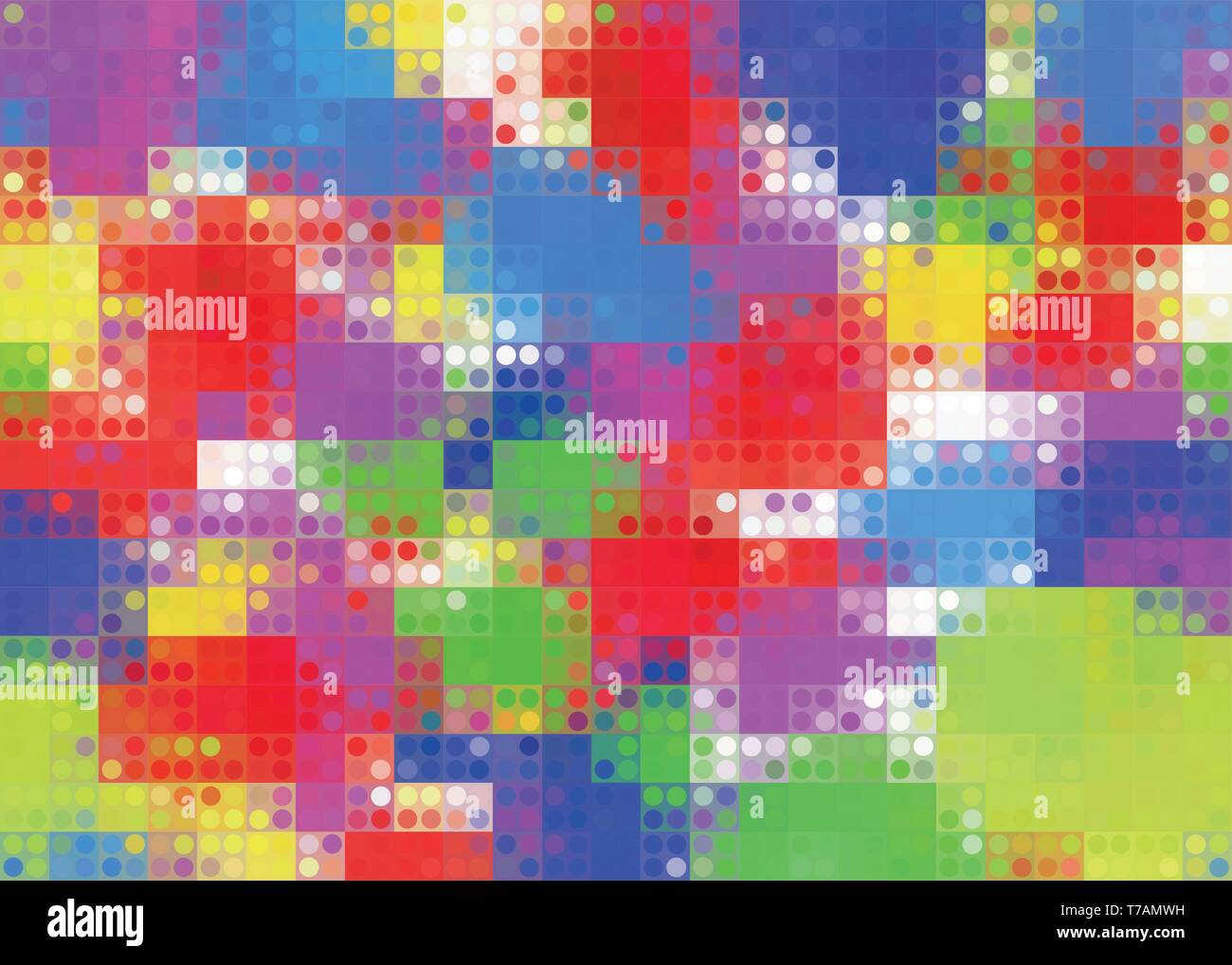 Abstrakte Blume Spektrum Hintergrund Vektor. Hintergrund abstraktes Pixel mehrfarbig mit irisierenden Punkte für ihr Design Stock Vektor