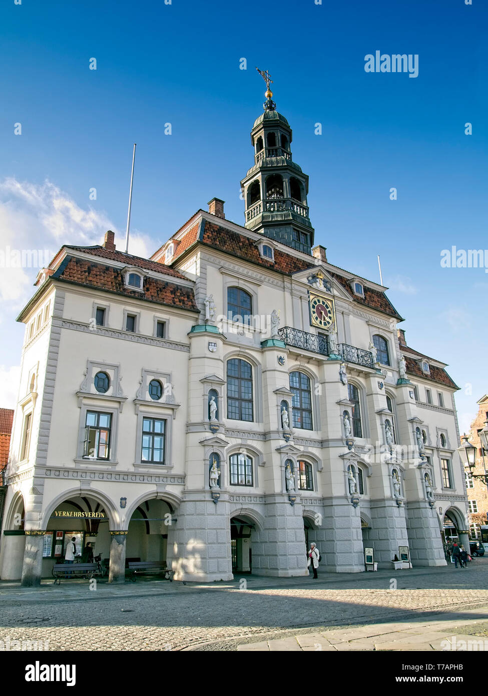 Rathaus von Lüneburg, Niedersachsen, Deutschland. Stockfoto