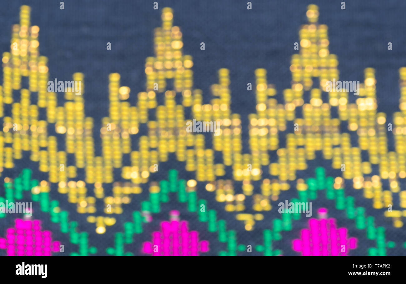 Blured handgefertigte Baumwolle Gewebe als Hintergrund und Textur Stockfoto