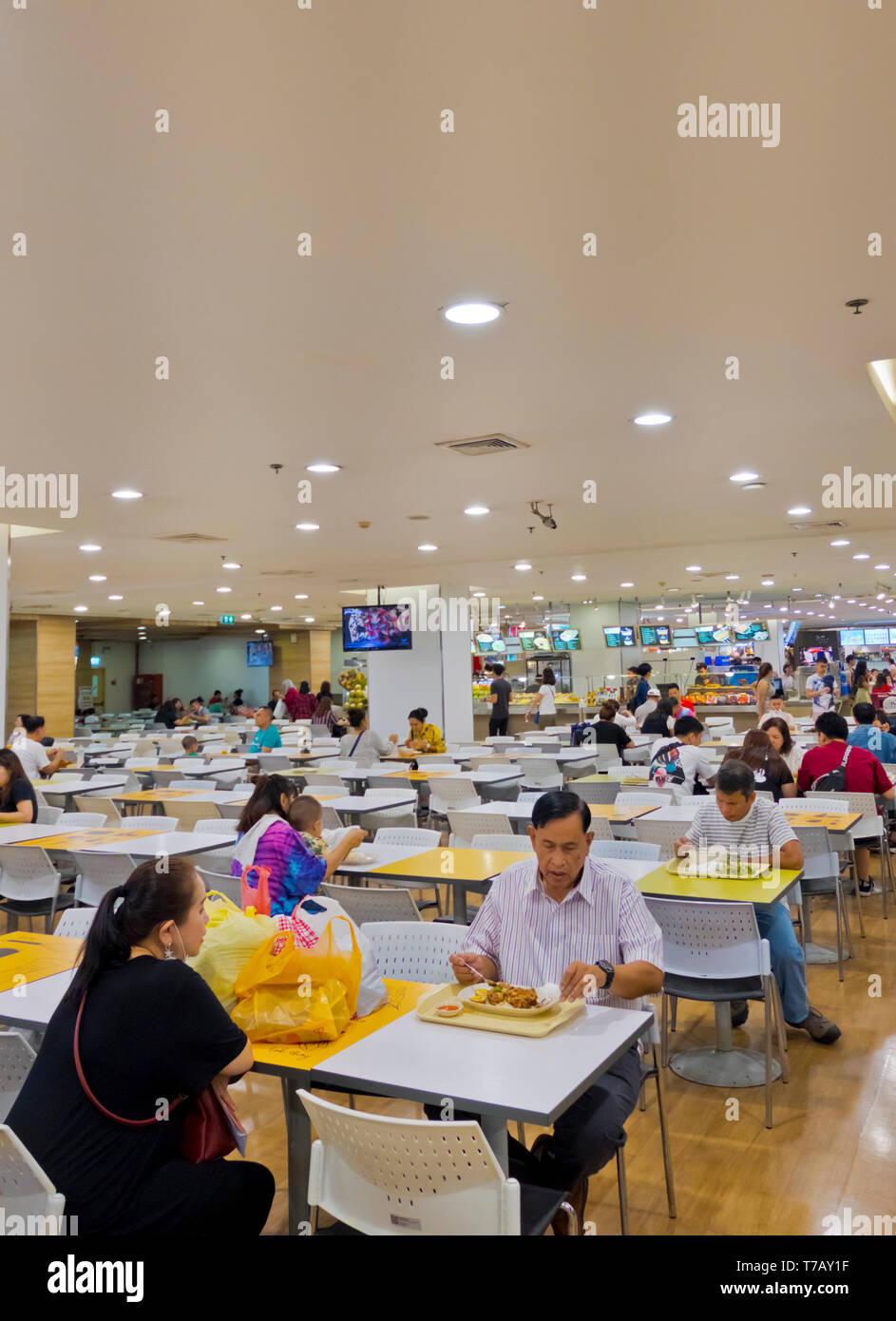 Platinum Fashion Mall, Food Court, Essbereich, Pratunam, Ratchathewi, Bangkok, Thailand Stockfoto