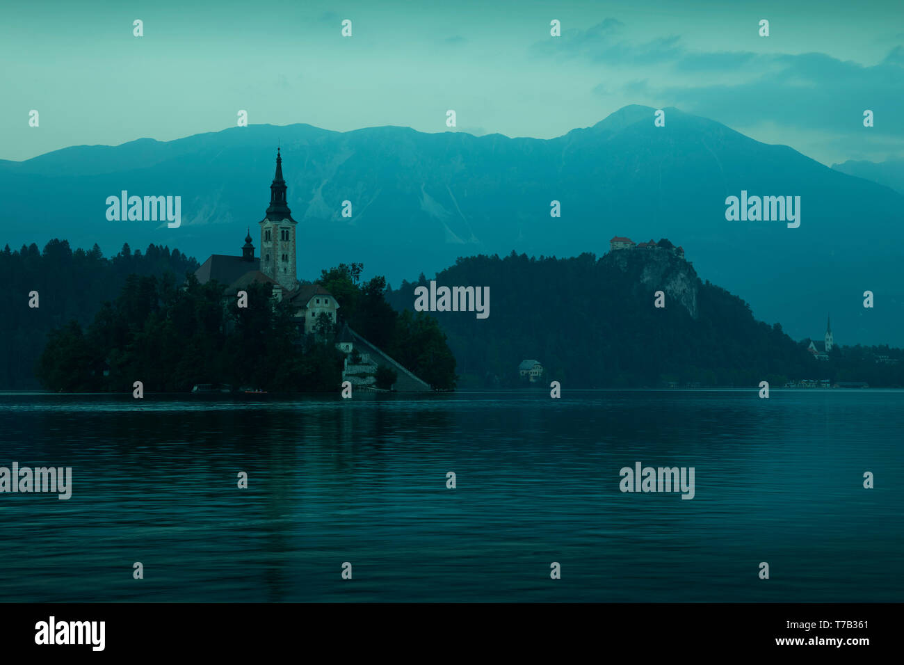 Bled See in Slowenien Stockfoto