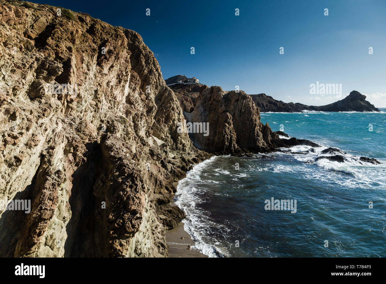 Arrecife De Las Sirenas, Cabo de Gata Nijar, Almeria, Spanien Stockfoto