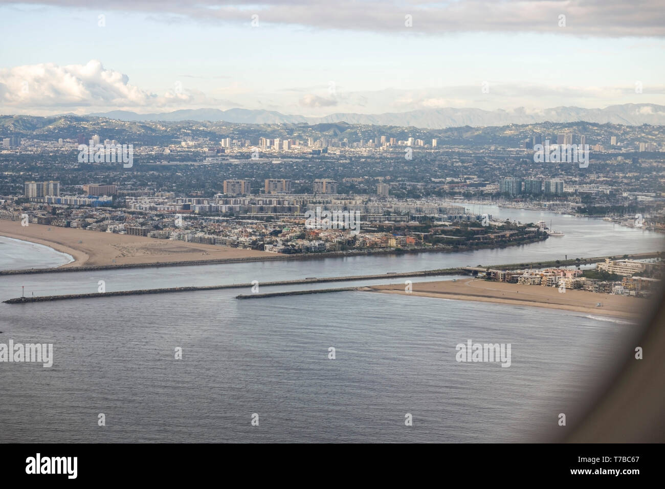 Luftaufnahmen von Los Angeles Stockfoto