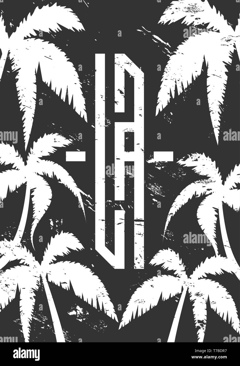 Los Angeles vektor Schriftzug für Karte, T-print Design. Typografie Angebot für T-Shirts Stock Vektor