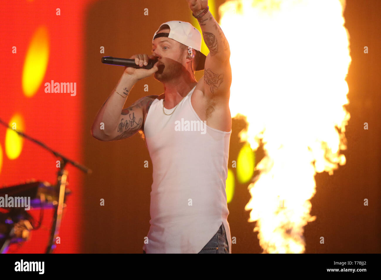 AUSTIN, TX - Mai 04: Tyler Hubbard von Florida Georgia Line auf der Bühne führt während der 2019 iHeartCountry Festival am Frank Erwin Center am 4. Mai 2019 in Austin, Texas. Foto: Chris Tello/imageSPACE/MediaPunch Stockfoto